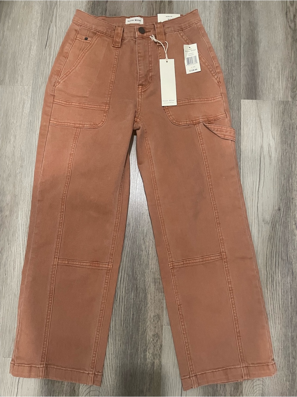 Nicole Miller Rust Cargo Pants for Women